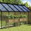 Image de Jardinières 2 pcs avec pieds bois de pin imprégné