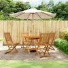 Image de vidaXL Ensemble à Manger de Jardin 5 pcs, Chaises et Table à Dîner, Meubles de Terrasse Patio Extérieur, Rétro, Bois 3203352