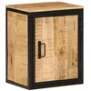 Image de Armoire de salle de bain 40x30x50cm bois massif manguier et fer