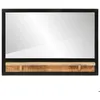 Image de Miroir avec étagère verre et bois massif manguier vidaXL