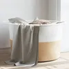 Image de vidaXL Panier à Linge, Corbeille à Linge avec Poignées, Coffre à Linge avec Rangement, Organisateur de Salle de Bain, Beige 358471