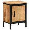 Image de vidaXL Table de chevet 40x30x52,5 cm bois de manguier massif brut, armoire de lit, meuble de chambre à coucher, table de 358503
