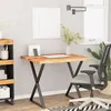 Image de Dessus de bureau carré bois massif d acacia bordure assortie