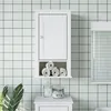 Image de vidaXL Armoire murale de salle de bain BERG blanc bois de pin massif 358548