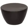 Image de vidaXL Table basse martelée en aluminium Ø 50x30 cm noir359611