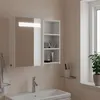 Image de vidaXL Armoire de salle de bain à miroir avec LED blanc 60x13x52 cm, armoire de toilette avec miroir, armoire murale avec 357969