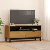 Image de vidaXL Meuble TV FLAM 110x40x50 cm bois massif de pin 357819