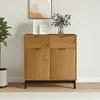 Image de vidaXL Buffet FLAM 80x40x80 cm bois massif de pin, armoire, meuble de rangement, meuble de couloir, placard, meuble de rangement de cuisine