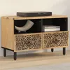 Image de vidaXL Meuble TV 70x33x46 cm Bois massif de manguier358213