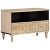 Image de vidaXL Meuble TV 70x33x46 cm Bois massif de manguier, support tv, armoire média, armoire hifi, unité tv, meuble multimédia, 358249