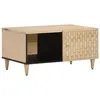 Image de vidaXL Table basse 80x50x40 cm bois de manguier massif, table d'appoint, table de salon, table latérale, bout de canapé, 358252