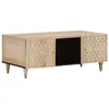 Image de vidaXL Table basse 100x54x40 cm bois de manguier massif, table d'appoint, table de salon, table latérale, bout de canapé, 358260