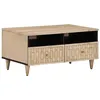 Image de vidaXL Table basse 80x54x40 cm bois de manguier massif, table d'appoint, table de salon, table de bout, table de canapé, 358261