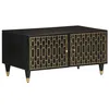 Image de vidaXL Table basse 80x50x40 cm bois de manguier massif, table d'appoint, table de salon, table latérale, bout de canapé, 358325