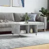Image de vidaXL Table basse Gris béton 60x50x36,5 cm Bois d'ingénierie 830536