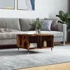 Image de vidaXL Table basse Chêne fumé 60x50x36,5 cm Bois d'ingénierie830537