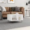 Image de vidaXL Table basse Blanc brillant 60x50x36,5 cm Bois d'ingénierie830542