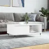 Image de vidaXL Table basse Blanc 90x50x36,5 cm Bois d'ingénierie 830556