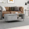 Image de vidaXL Table basse Gris béton 90x50x36,5 cm Bois d'ingénierie830568