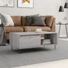 Image de vidaXL Table basse Sonoma gris 90x50x36,5 cm Bois d'ingénierie830570