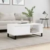 Image de vidaXL Table basse Blanc 90x50x36,5 cm Bois d'ingénierie 830572