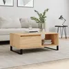 Image de vidaXL Table basse Chêne sonoma 90x50x36,5 cm Bois d'ingénierie 830575