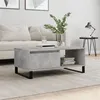 Image de Table basse Gris béton 90x50x36,5 cm Bois d ingénierie