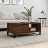 Image de vidaXL Table basse Chêne marron 90x50x36,5 cm Bois d'ingénierie 830579