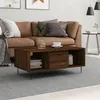 Image de vidaXL Table basse Chêne marron 90x50x36,5 cm Bois d'ingénierie830595