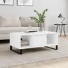 Image de vidaXL Table basse Blanc 90x50x36,5 cm Bois d'ingénierie 830596