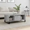 Image de vidaXL Table basse Gris béton 90x50x36,5 cm Bois d'ingénierie 830600