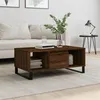 Image de vidaXL Table basse Chêne marron 90x50x36,5 cm Bois d'ingénierie 830603