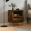 Image de vidaXL Table de chevet chêne fumé 40x35x50 cm bois d’ingénierie 830630