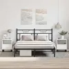 Image de vidaXL Tables de chevet 2 pcs blanc 40x35x50 cm bois d’ingénierie 830637