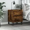 Image de vidaXL Table de chevet chêne fumé 40x35x50 cm bois d’ingénierie 830694