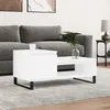 Image de vidaXL Table basse Blanc 100x50x45 cm Bois d'ingénierie 830836