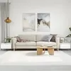 Image de vidaXL Tables basses 2 pcs blanc 50x46x35 cm bois d'ingénierie 830845