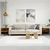 Image de vidaXL Tables basses 2 pcs chêne fumé 50x46x50 cm bois d'ingénierie 830903
