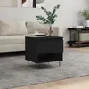 Image de vidaXL Table basse noir 50x46x50 cm bois d’ingénierie 830910
