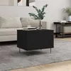 Image de Table basse Noir 60x44,5x45 cm Bois d ingénierie