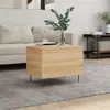 Image de vidaXL Table Basse, Table d'Appoint avec Dessus Relevable, Bout de Canapé avec Pieds, Meuble de Rangement Salon, Moderne, Chêne Sonoma Bois d'Ingénierie