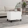 Image de vidaXL Table basse Blanc 60x44,5x45 cm Bois d'ingénierie 830956