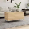 Image de vidaXL Table basse Chêne sonoma 90x44,5x45 cm Bois d'ingénierie 830975