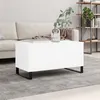 Image de Table basse Blanc 90x44,5x45 cm Bois d ingénierie