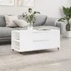 Image de vidaXL Table basse blanc 102x44,5x50 cm bois d'ingénierie 830988
