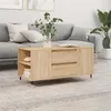 Image de vidaXL Table basse chêne sonoma 102x44,5x50 cm bois d'ingénierie 830991
