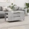 Image de vidaXL Table basse gris béton 102x44,5x50 cm bois d'ingénierie 830992