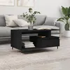 Image de vidaXL Table basse Noir 90x49x45 cm Bois d'ingénierie 831013