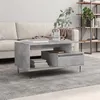 Image de vidaXL Table basse Gris béton 90x49x45 cm Bois d'ingénierie 831024