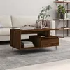 Image de vidaXL Table basse Chêne marron 90x49x45 cm Bois d'ingénierie 831027